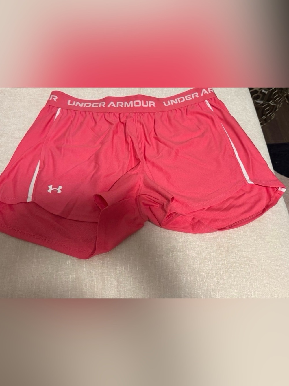 Under Armour Hot Pink Athletic Running Shorts M